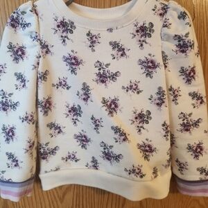 Janie and Jack Purple Floral Kids Sweatshirt